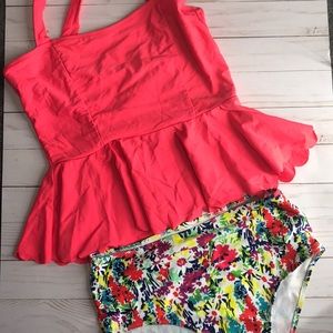 High waisted tankini